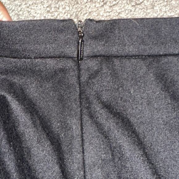 Max Mara Women 8 Skirt Pencil Gathered White Tag Summer Wool Black - Picture 4 of 6